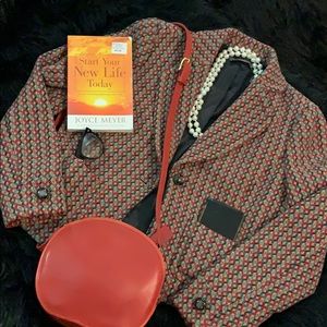 Vintage Liz Clairborne Wool Blend Blazer Size 8